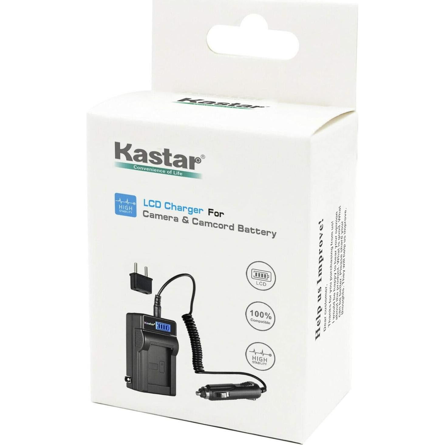 Kastar Paquete 3 Baterías NP-FH100 + Cargador AC LCD 7.2V