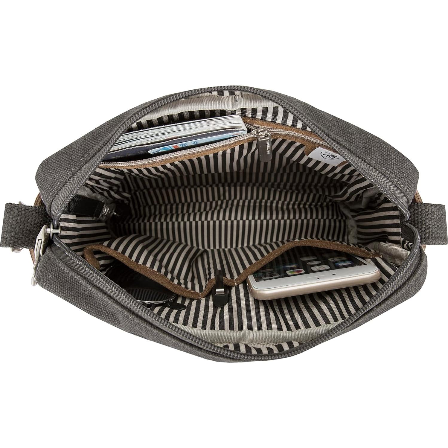 Bolso Cruzado Antirrobo Travelon Heritage 24.77x20.32cm