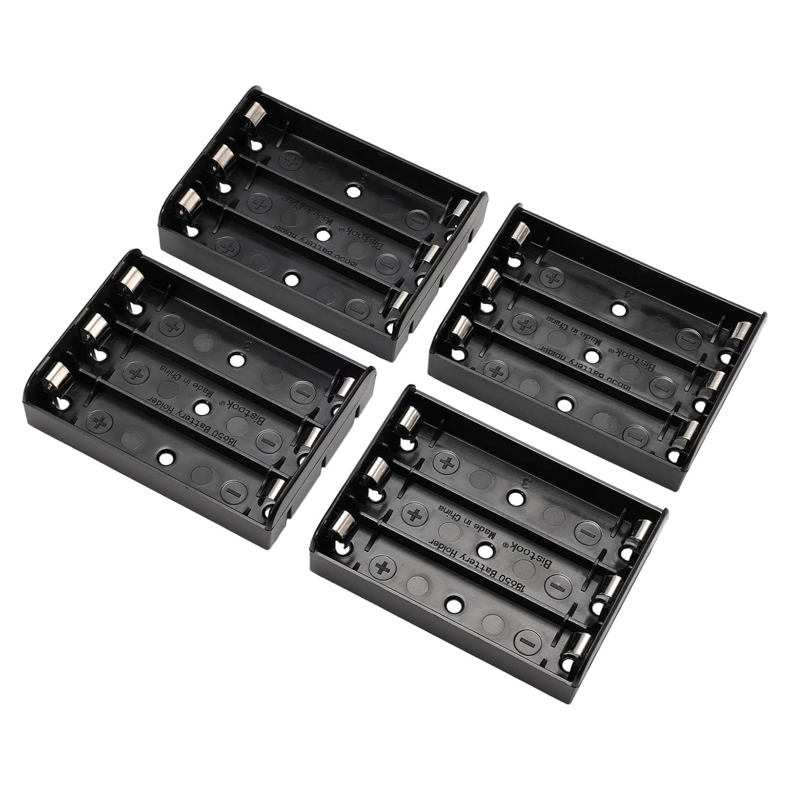 Soporte de Batería 18650 Bistook 4-Pack para PCB 3 Ranuras