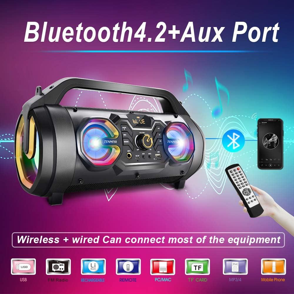 Altavoz Bluetooth TENMIYA A66 30W Portátil con Subwoofer