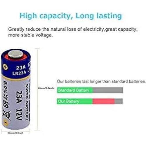 Batería Alcalina 23A 12V Fengli - Paquete de 10 Unidades