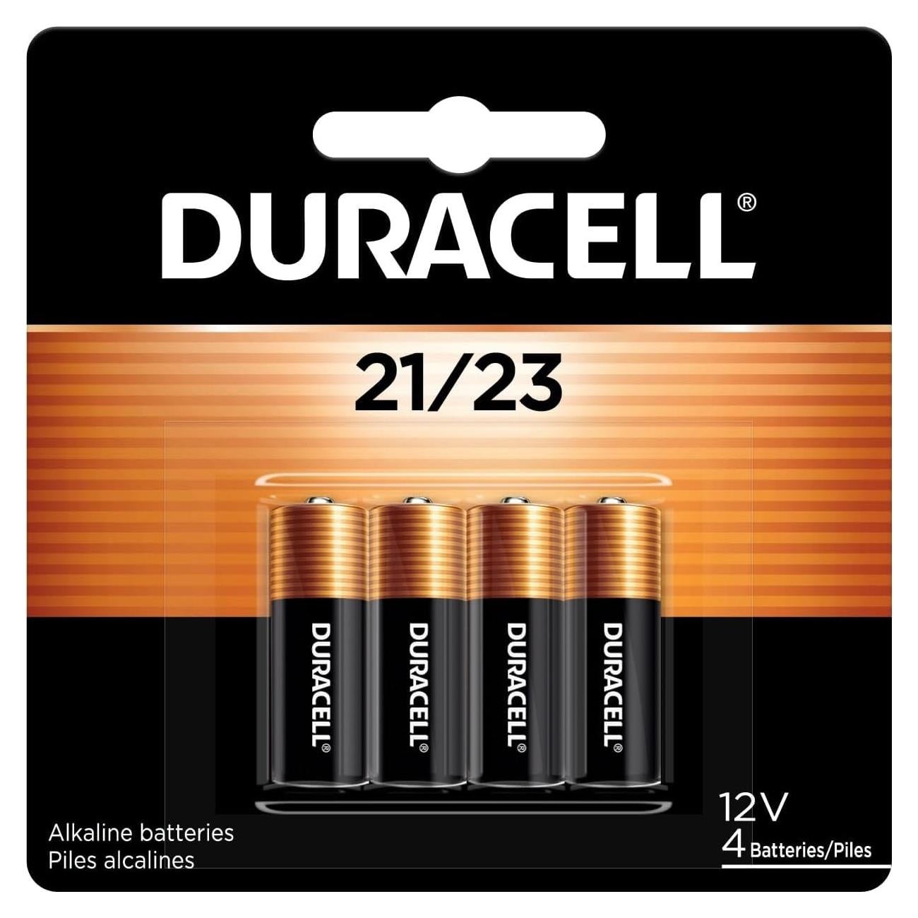 Baterías Alcalinas Duracell 12V MN21 Paquete de 4 Unidades