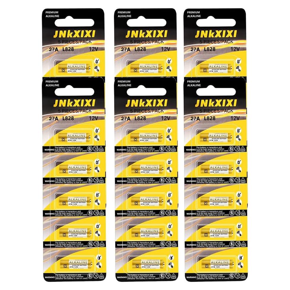 Paquete de 10 Baterías Alcalinas 27A JNKXIXI 12V