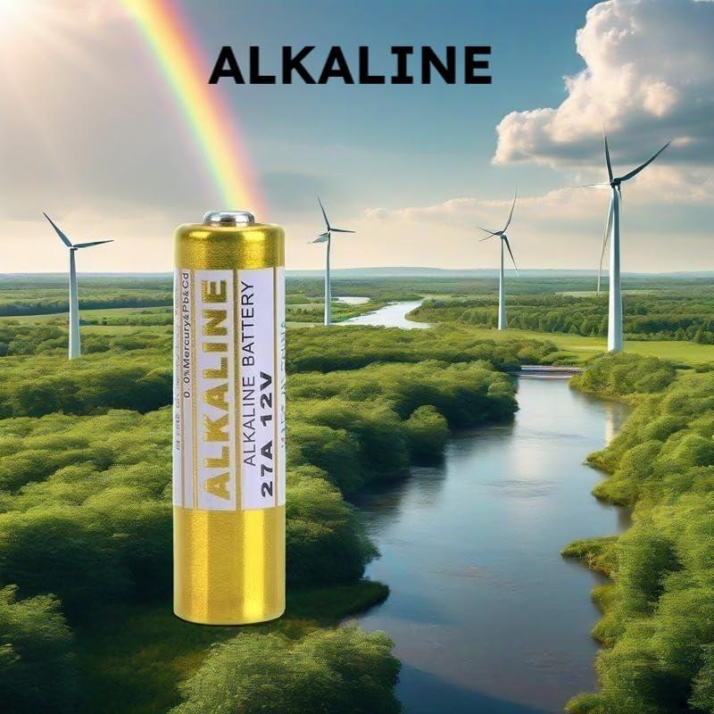 Baterías Alcalinas 27A 12V ZBQL Paquete de 10 Duraderas
