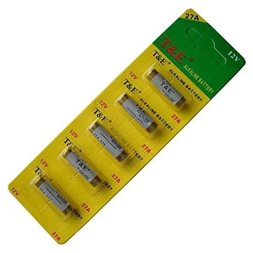 Batería Alcalina 27A MN27 12V T&E - 10 Unidades