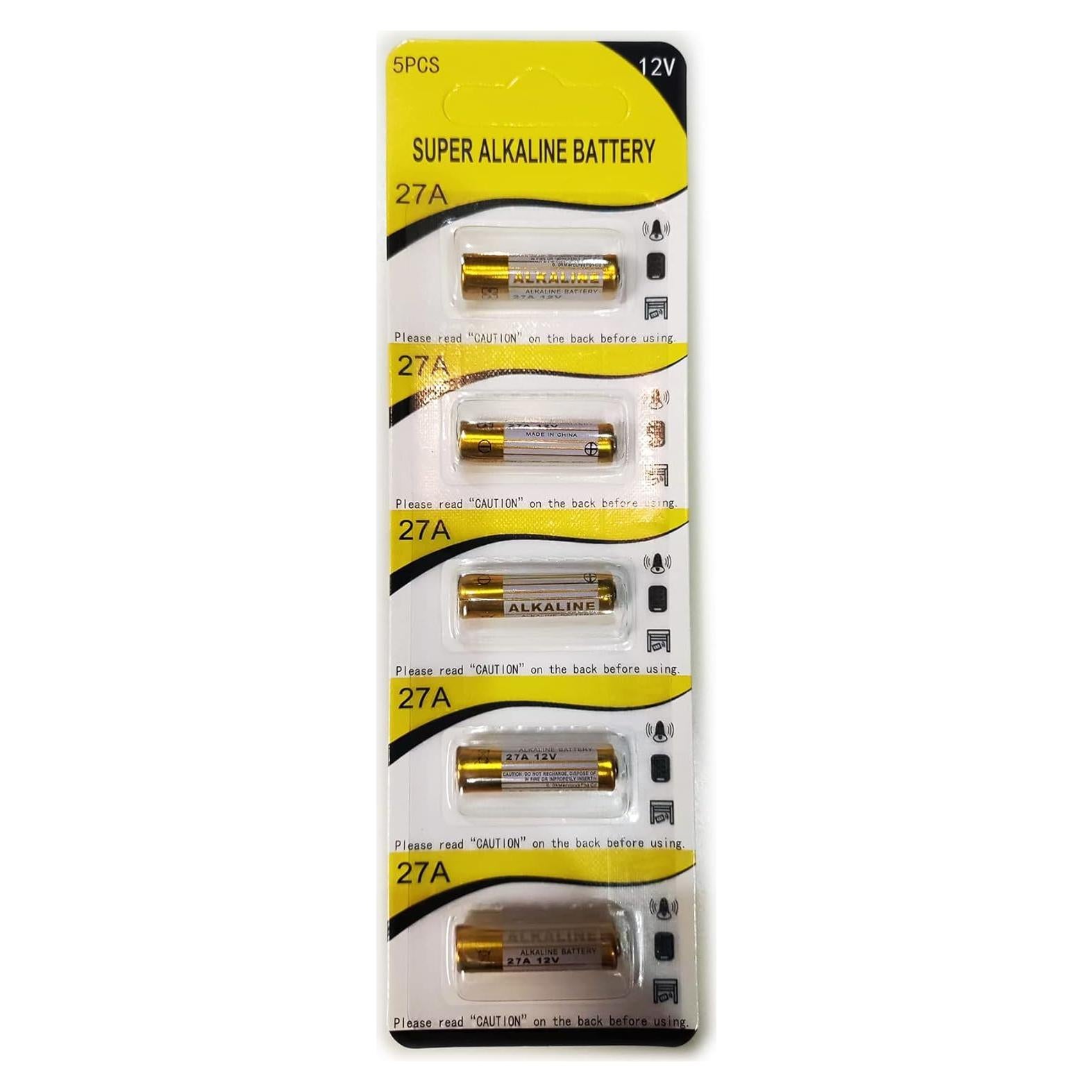 Baterías Alcalinas 12V A27 5 Piezas HNF