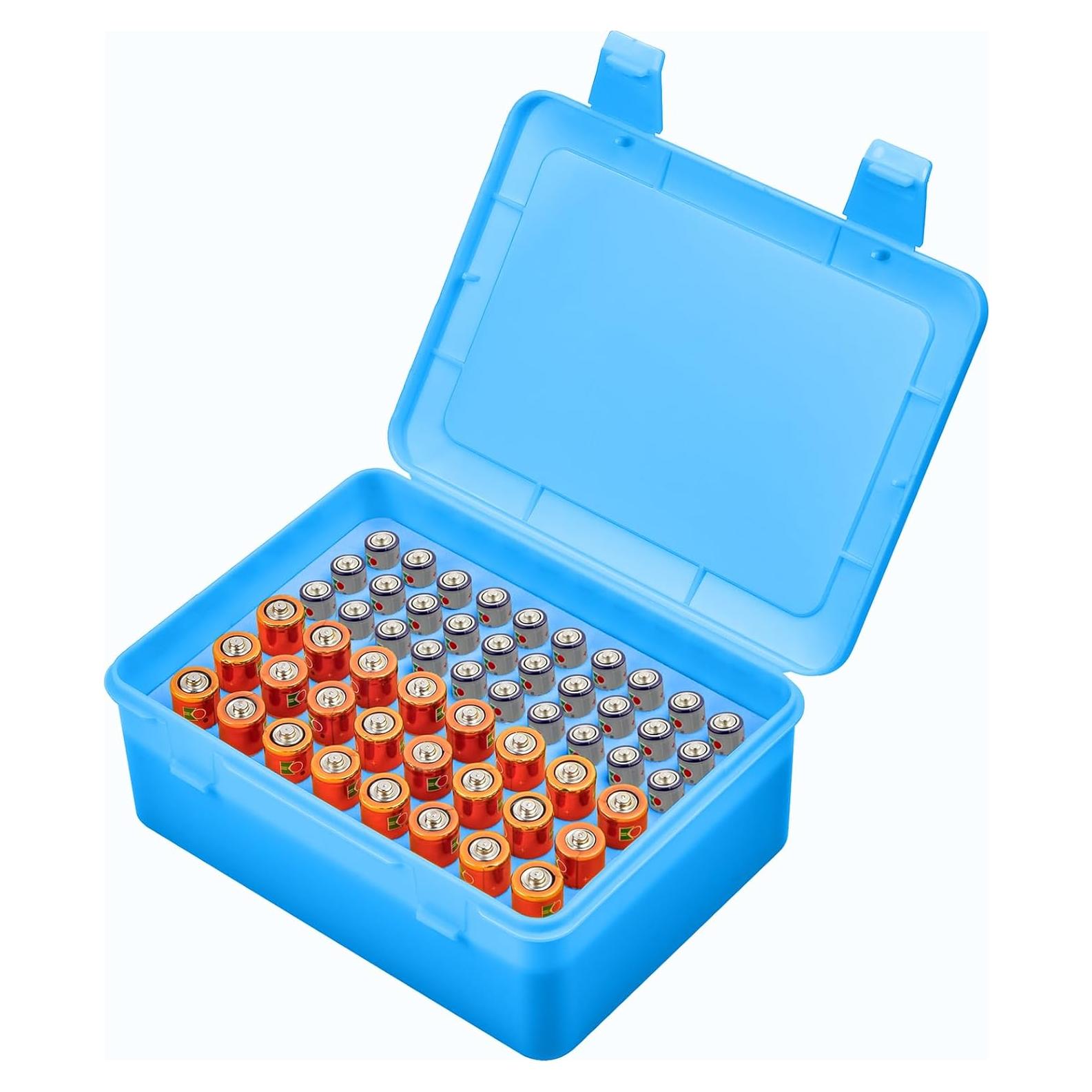 Caja Organizadora de Baterías ALCYON para 54 Baterías AA/AAA