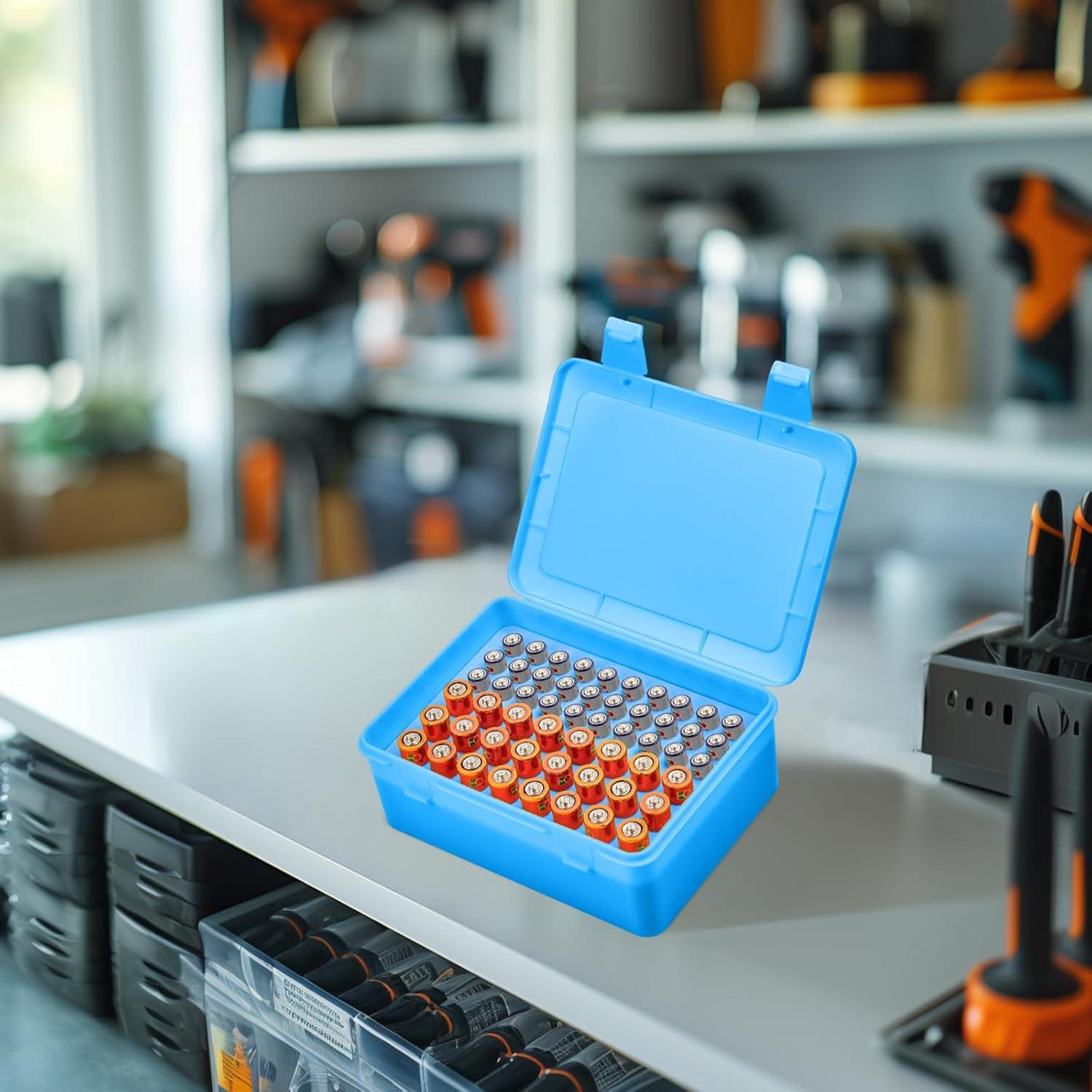 Caja Organizadora de Baterías ALCYON para 54 Baterías AA/AAA