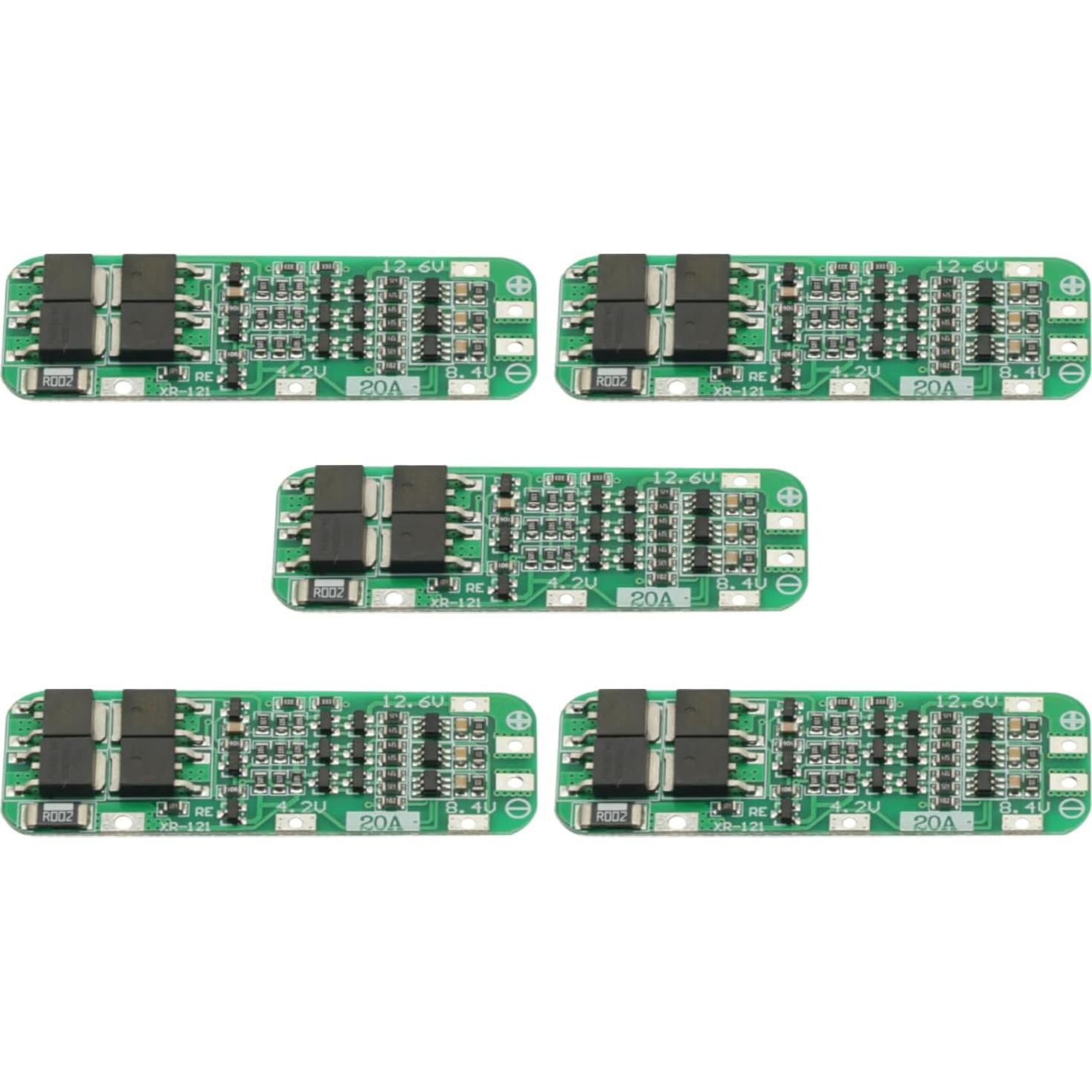 5PCS Placa de Protección BMS 20A 3S 12.6V Li-ion 18650