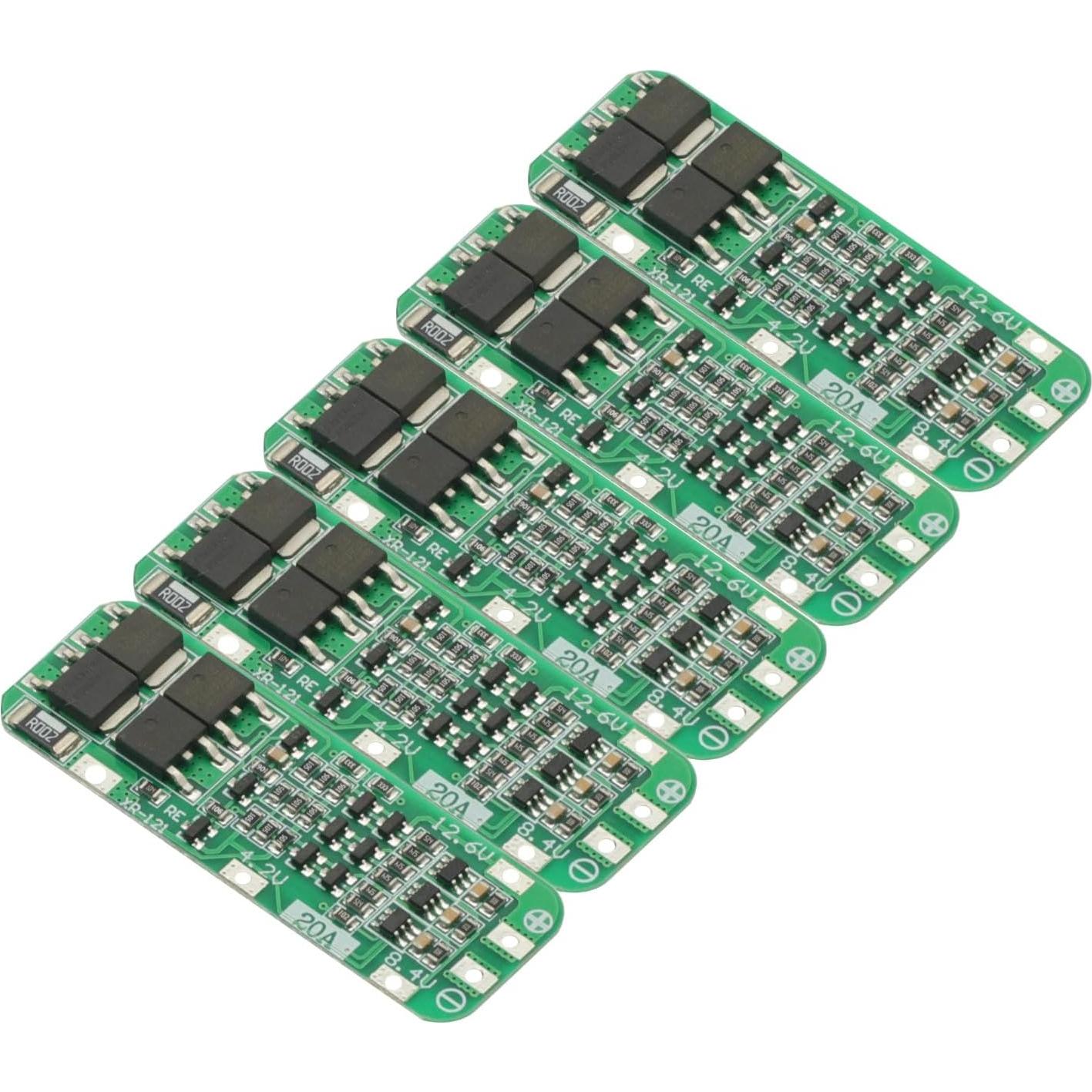 5PCS Placa de Protección BMS 20A 3S 12.6V Li-ion 18650