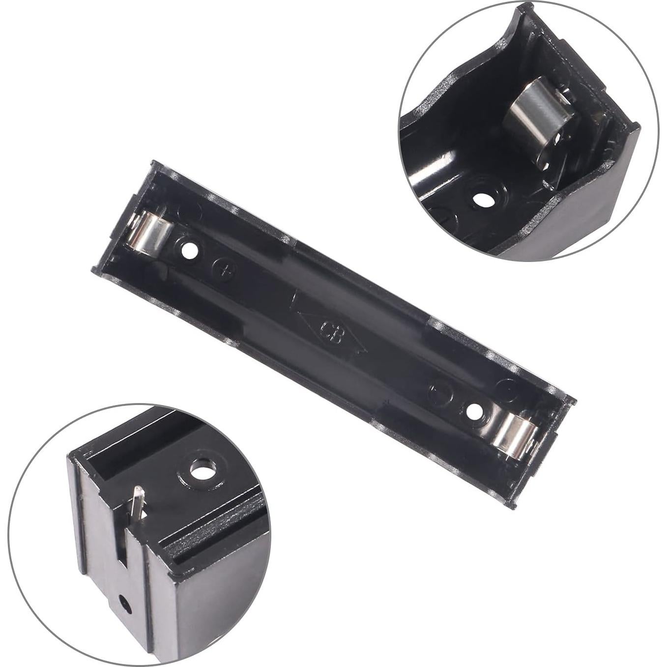 Soporte de Batería 18650 DORHEA 14PCS 1 Slot Negro