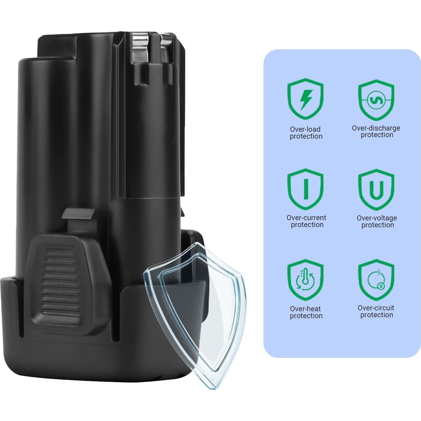 Paquete de 2 Baterías Li-ion 3500mAh 12V Porter Cable PCL12BLX