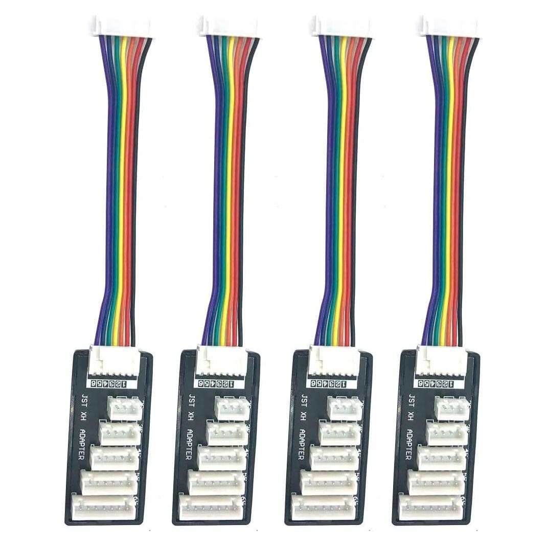 Adaptador de Carga Lipo 4pcs JST-XH 2S-6S FLY RC