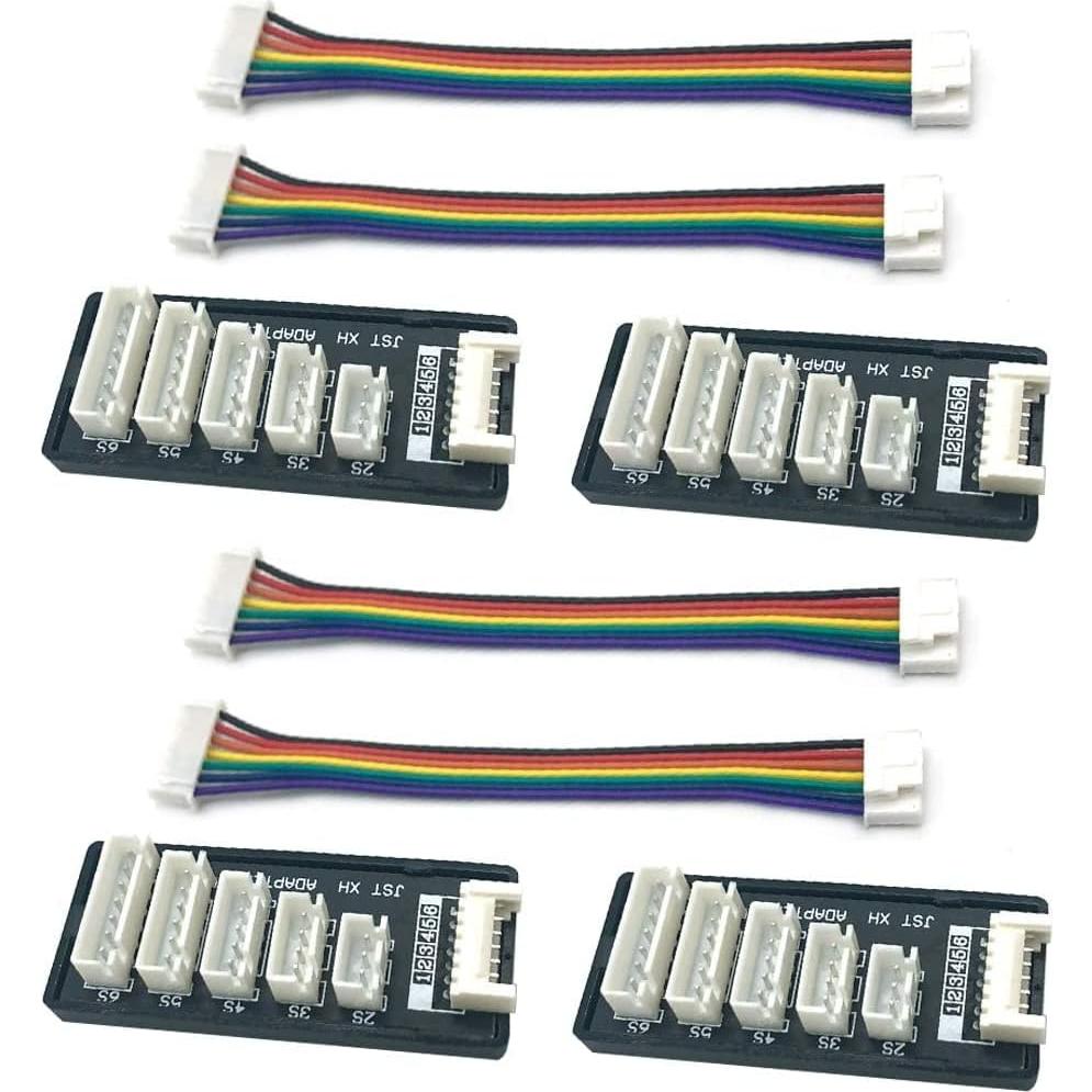 Adaptador de Carga Lipo 4pcs JST-XH 2S-6S FLY RC
