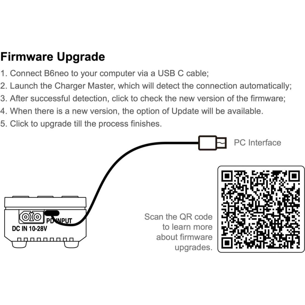 Cargador Lipo Balance SKYRC B6Neo 200W 1-6S DC/PD Azul-Rojo