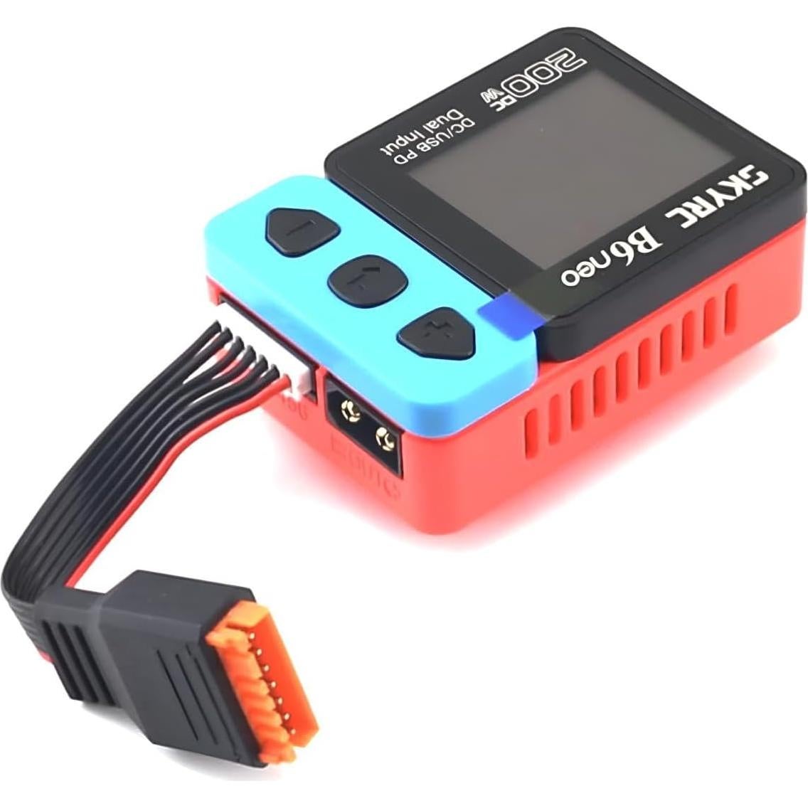 Cargador Lipo Balance SKYRC B6Neo 200W 1-6S DC/PD Azul-Rojo