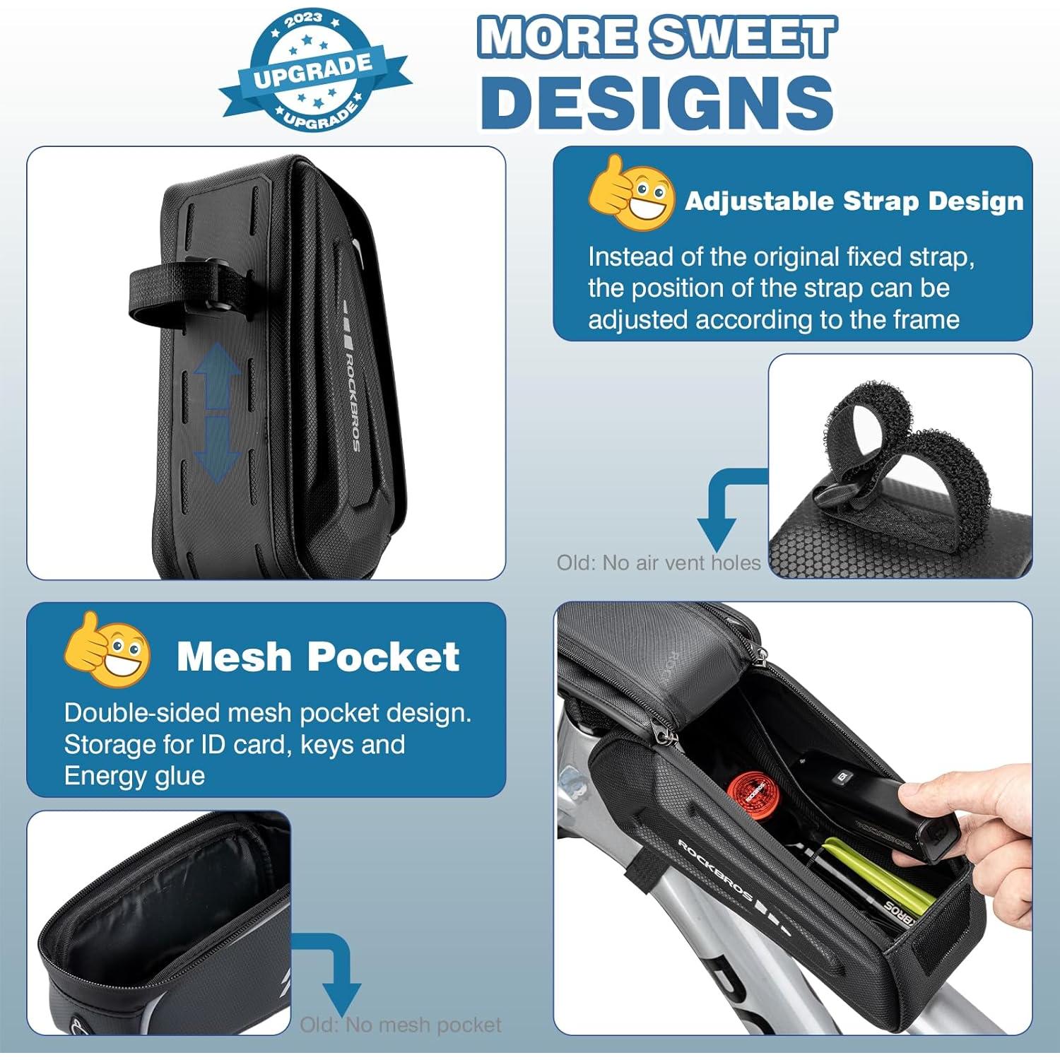 Bolsa para Bicicleta ROCKBROS B68/USA Impermeable 1.7L