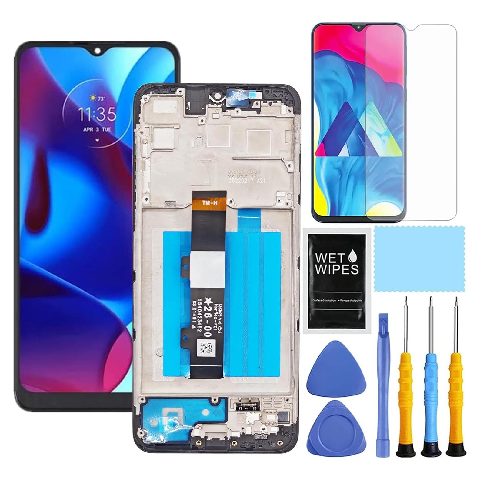 Reemplazo Pantalla LCD Motorola G Pure XT2163 Negro con Marco