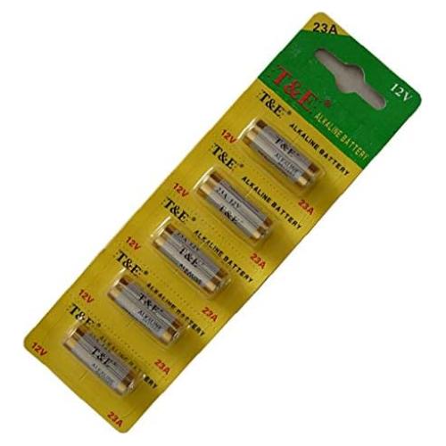 Baterías 23A 12V T&E - Paquete de 5 Unidades