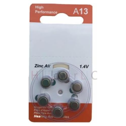 Baterías de Óxido de Zinc A13 Hillflower 300 Piezas 1.45V