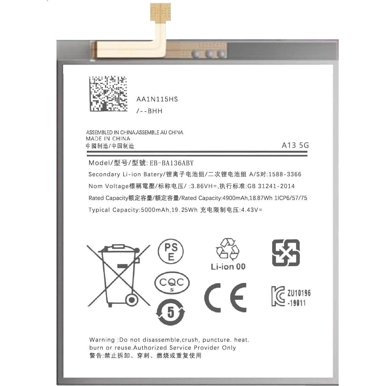 Batería Samsung Galaxy A13 5G 2025 con Kit de Herramientas