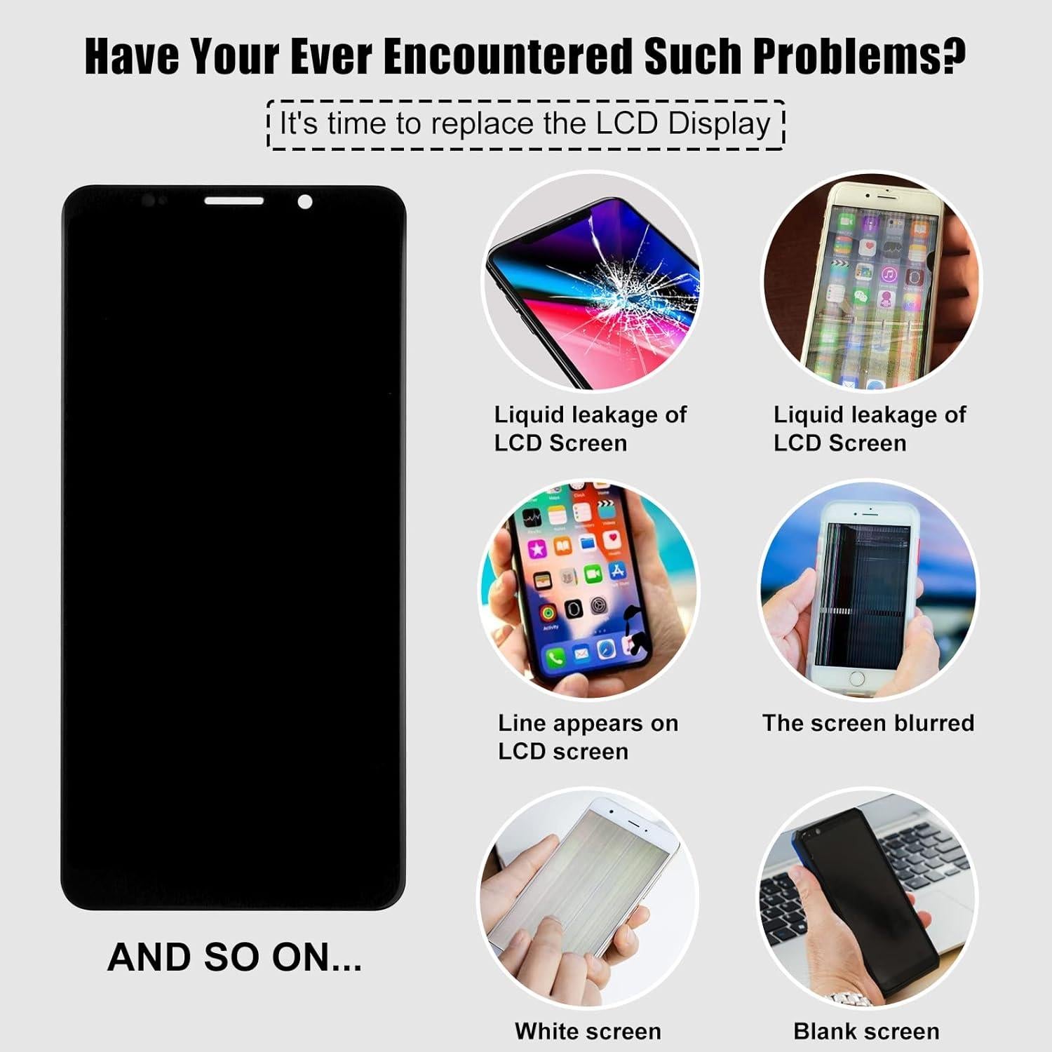 Reemplazo Pantalla LCD TFT Huawei Mate 10 Pro Negro 6.0"