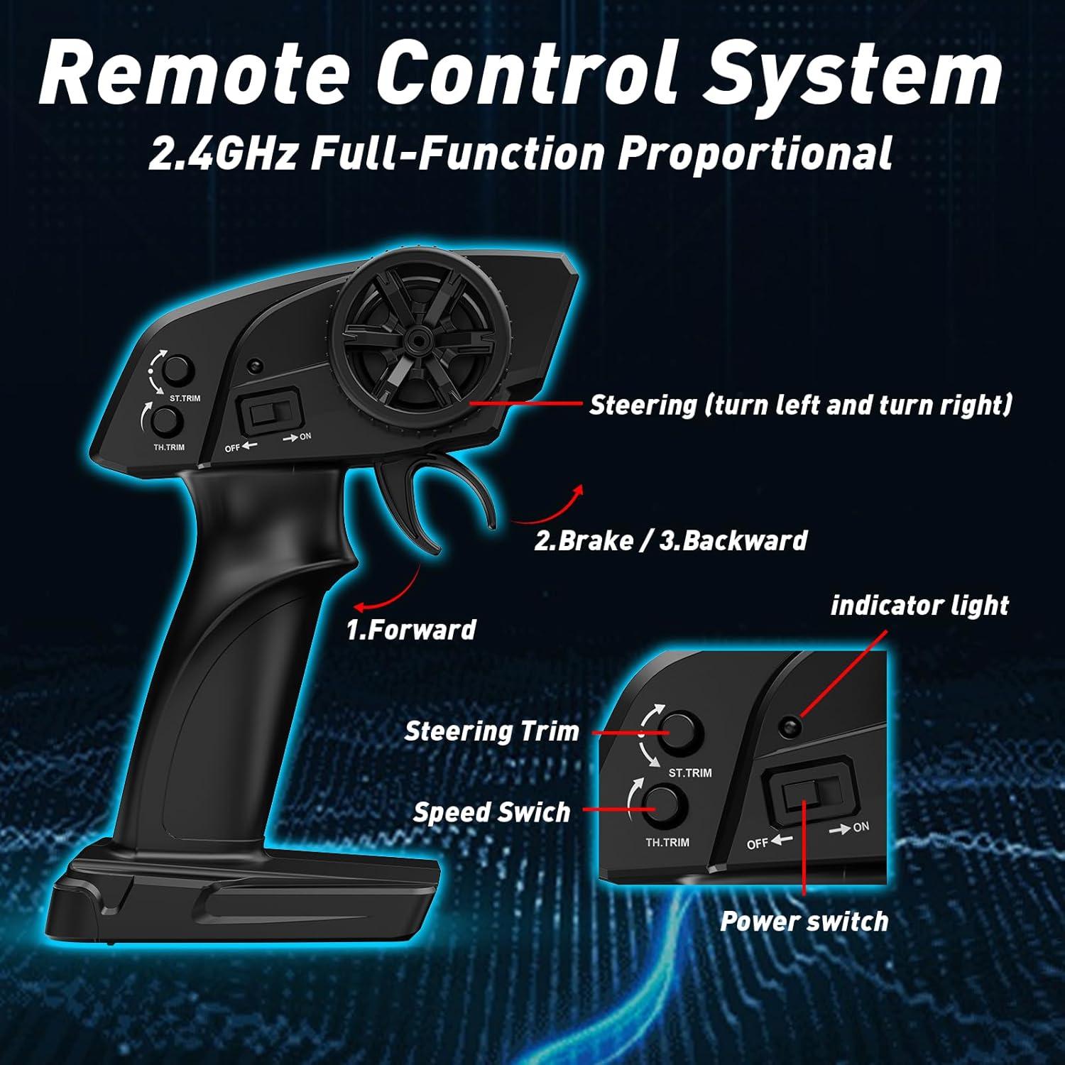 Coche RC Off Road 4X4 BBLD 1/18 Rojo 40KM/H Impermeable