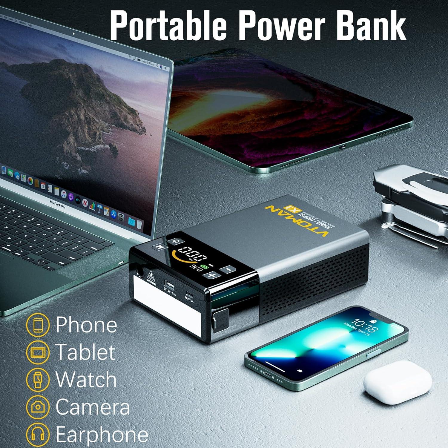 Arrancador de Salto VTOMAN X3 con Compresor 3500A 12V