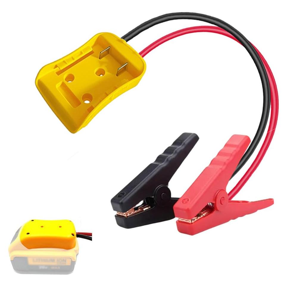 Cables de Arranque 8AWG GragicSZ para Batería Dewalt 20V 0.4m