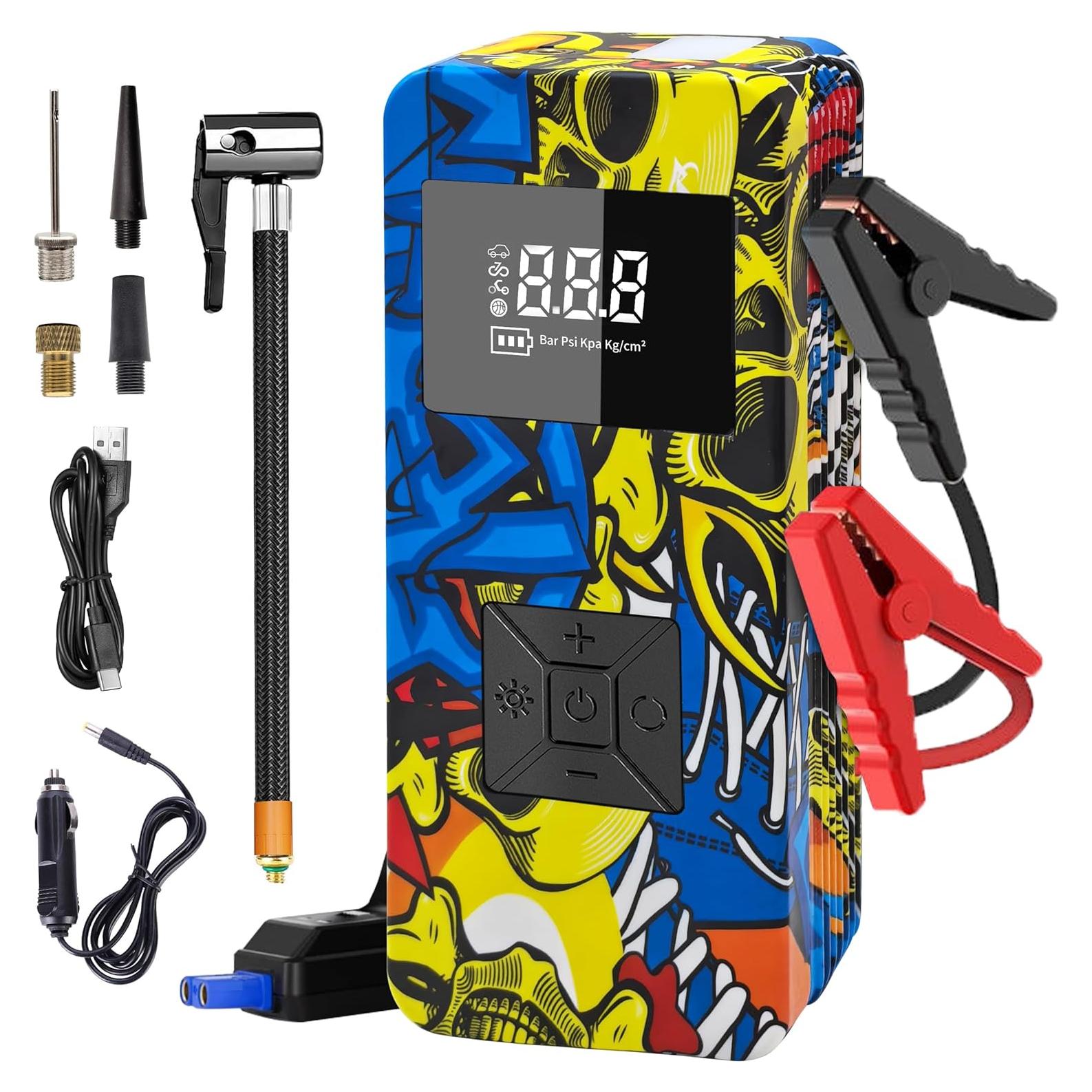 Arrancador de Salto EDOMOL LX0301 con Compresor 8000A 150PSI