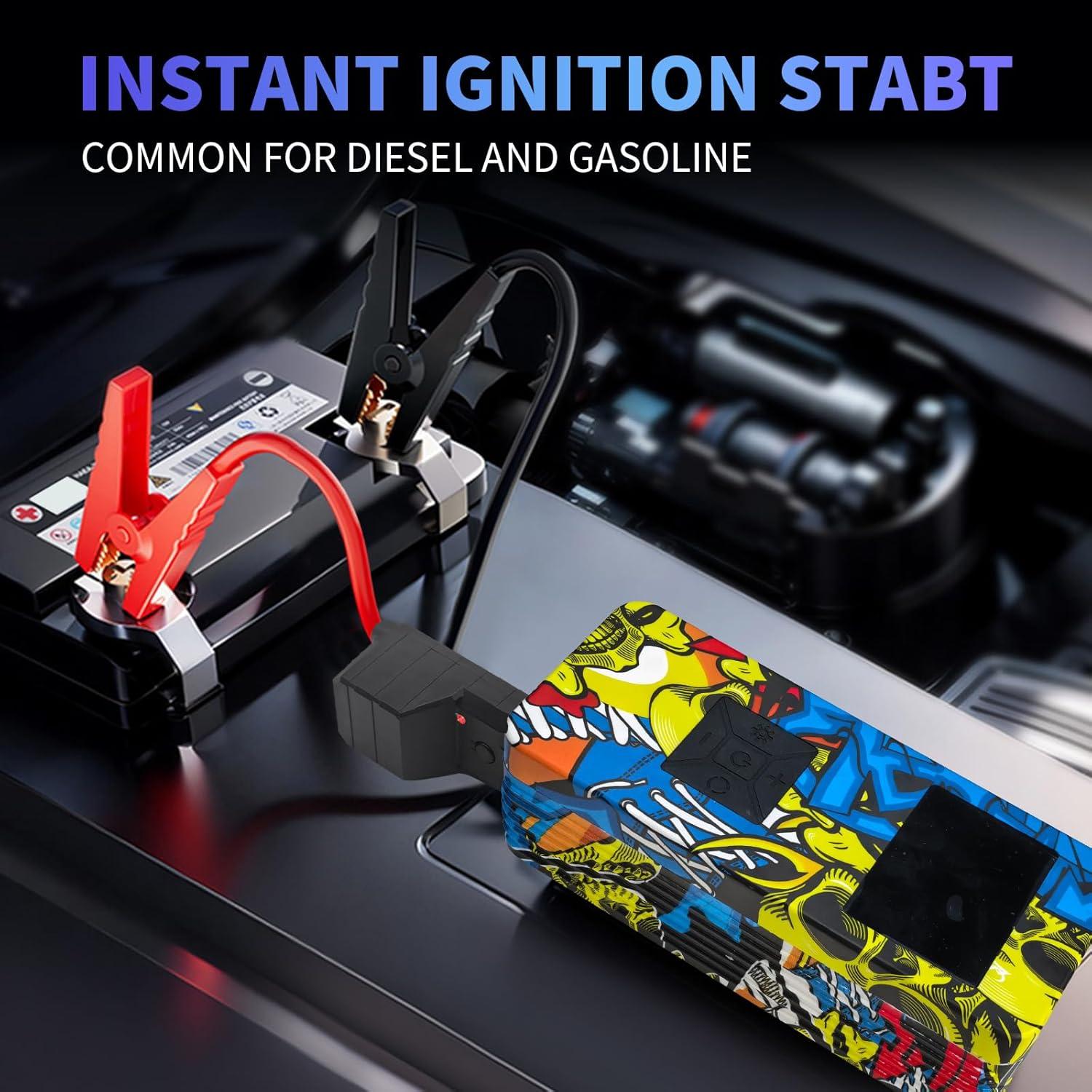 Arrancador de Salto EDOMOL LX0301 con Compresor 8000A 150PSI