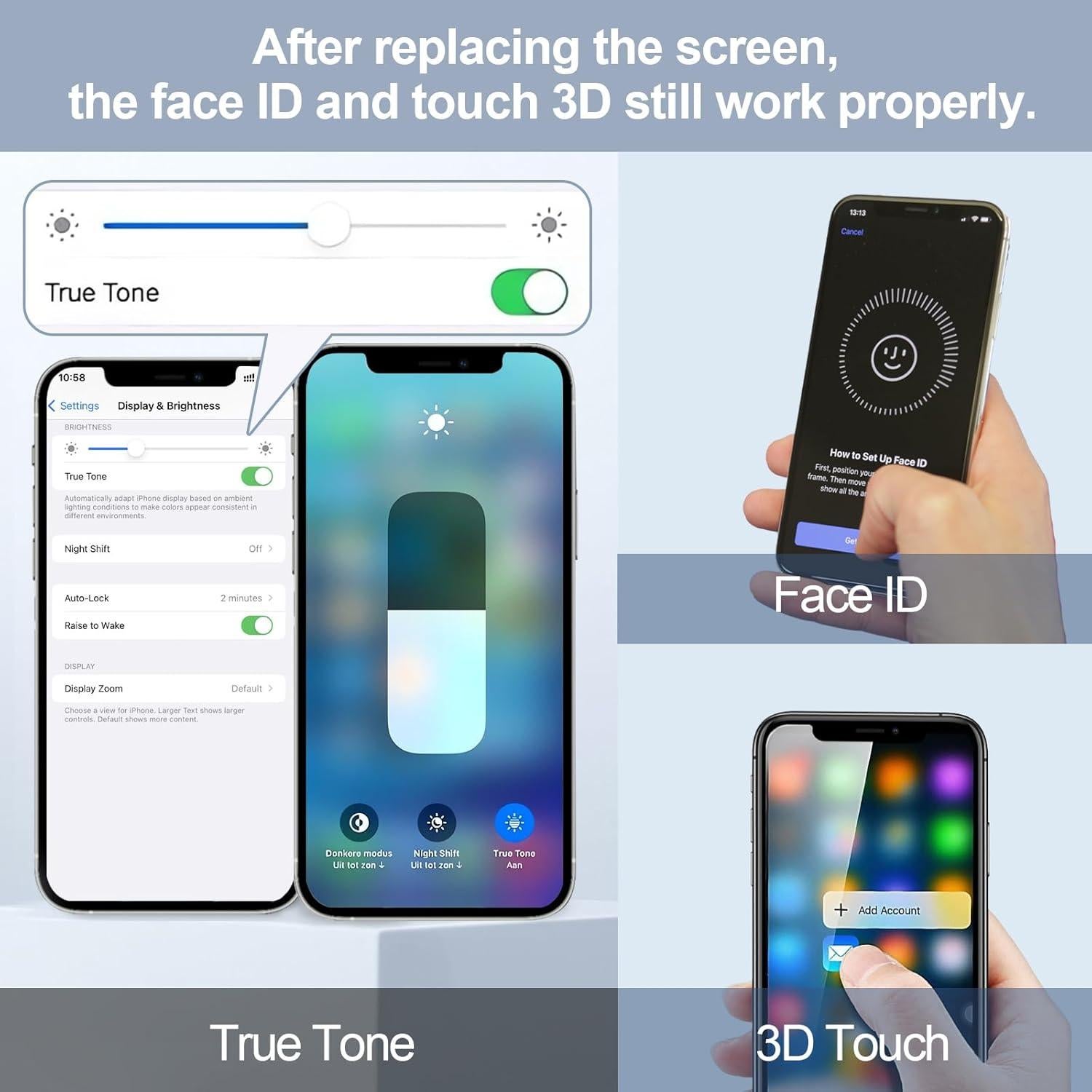Reemplazo Pantalla HD iPhone 12/12 PRO 6.1" con Herramientas