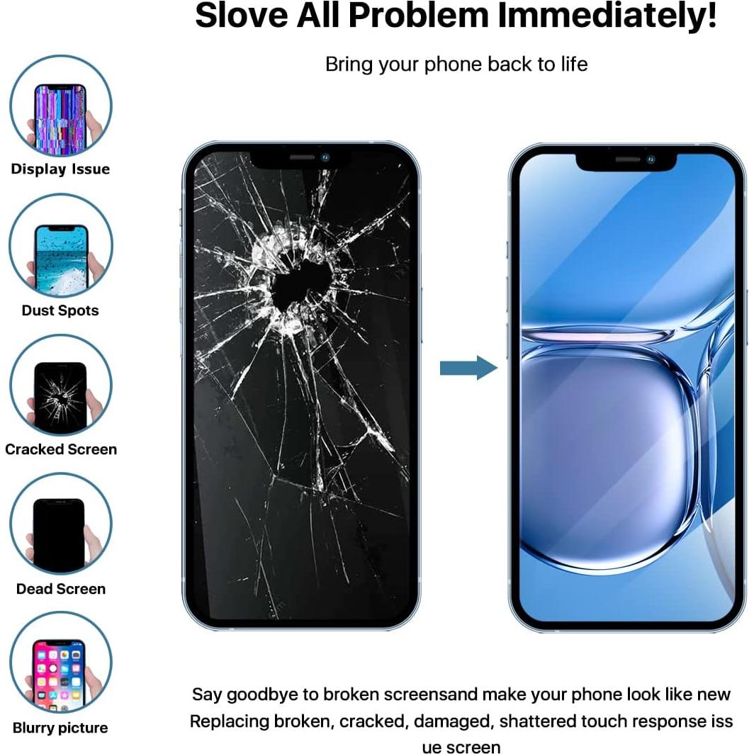 Reemplazo Pantalla HD iPhone 12/12 PRO 6.1" con Herramientas