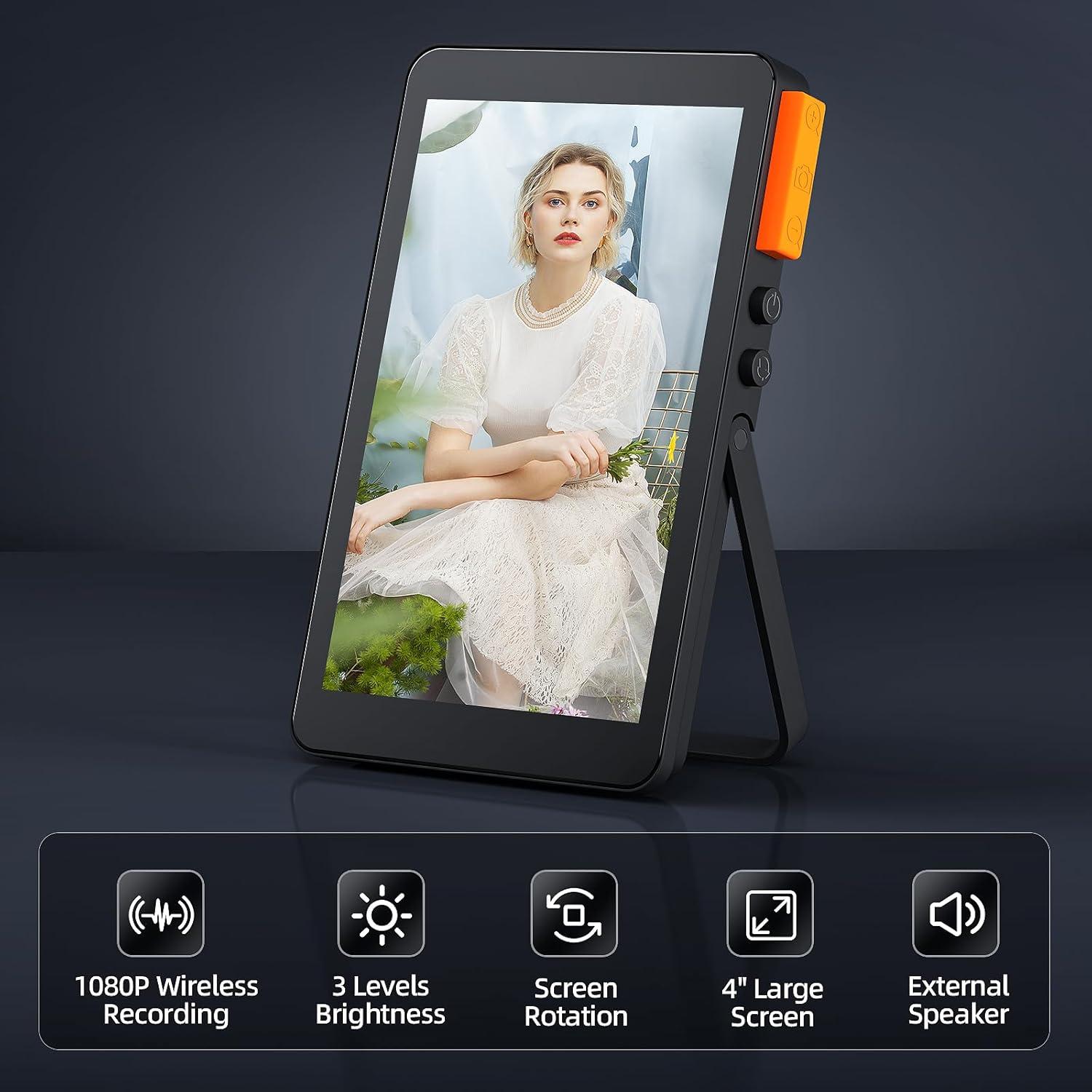 Monitor Selfie KZO X40F Inalámbrico 10.7x6.7cm HD para Vlog