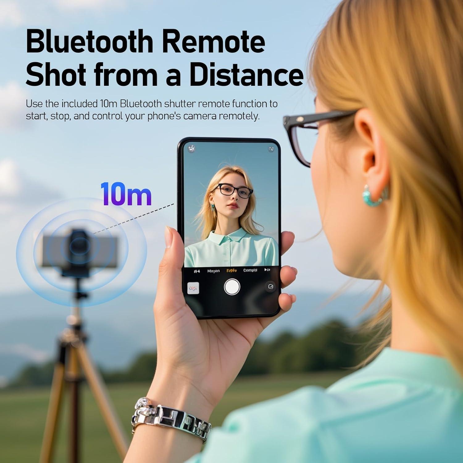 Monitor Selfie Inalámbrico SYNCO M4 4K HD 15.24m para iPhone/Android