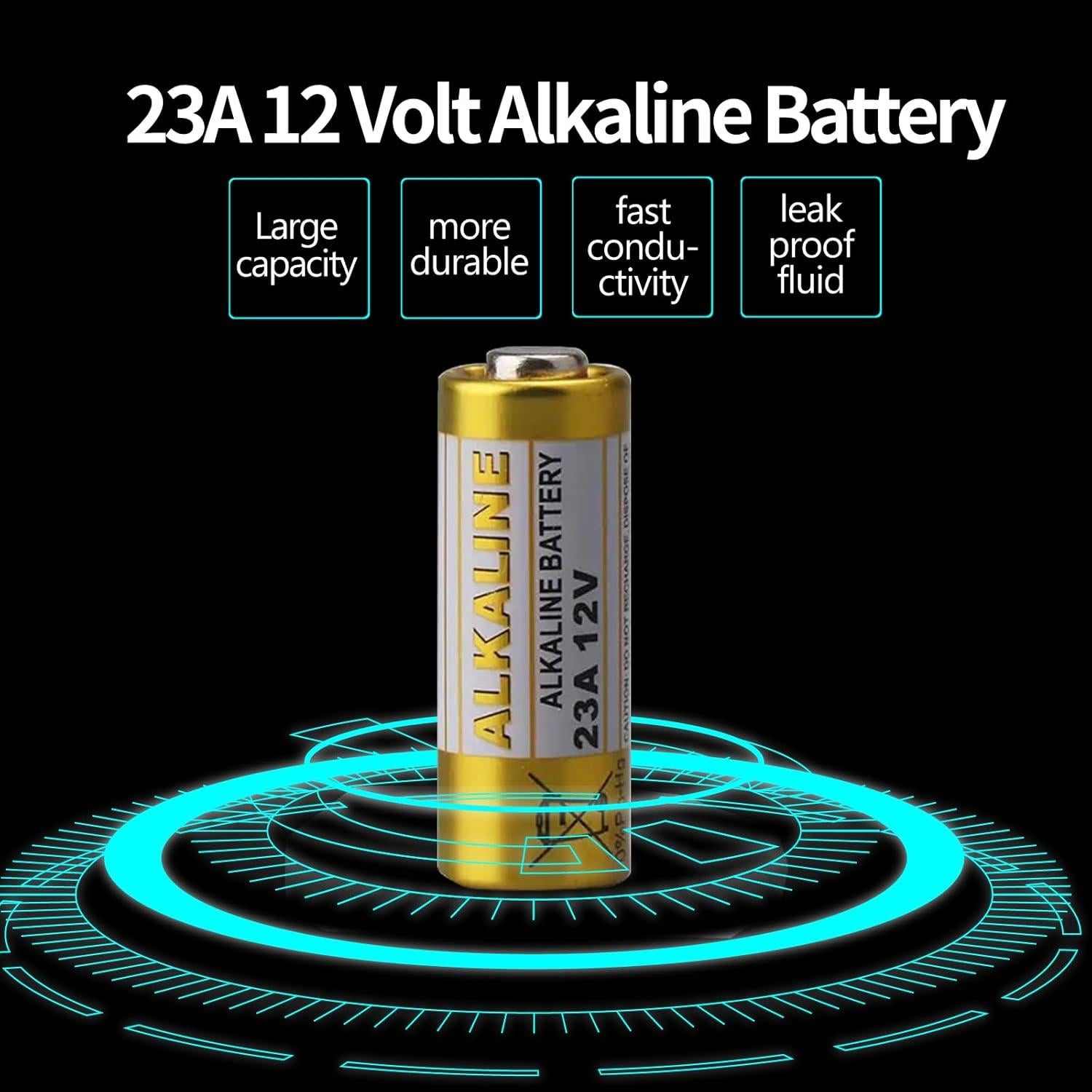 Baterías Alcalinas 23A 12V Yixun - Paquete de 5 Unidades