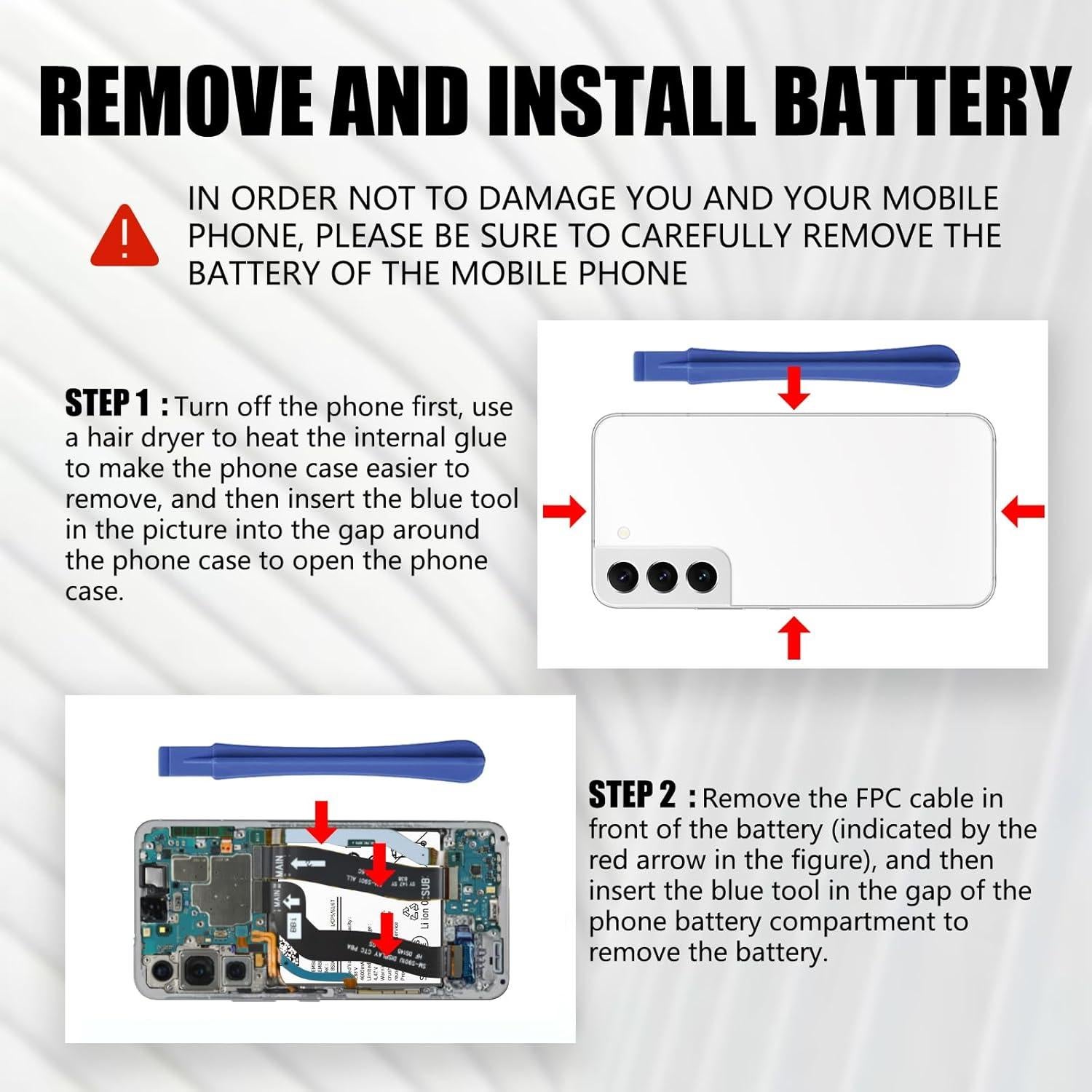 Batería de Reemplazo 4600mAh para Samsung Galaxy S22 5G
