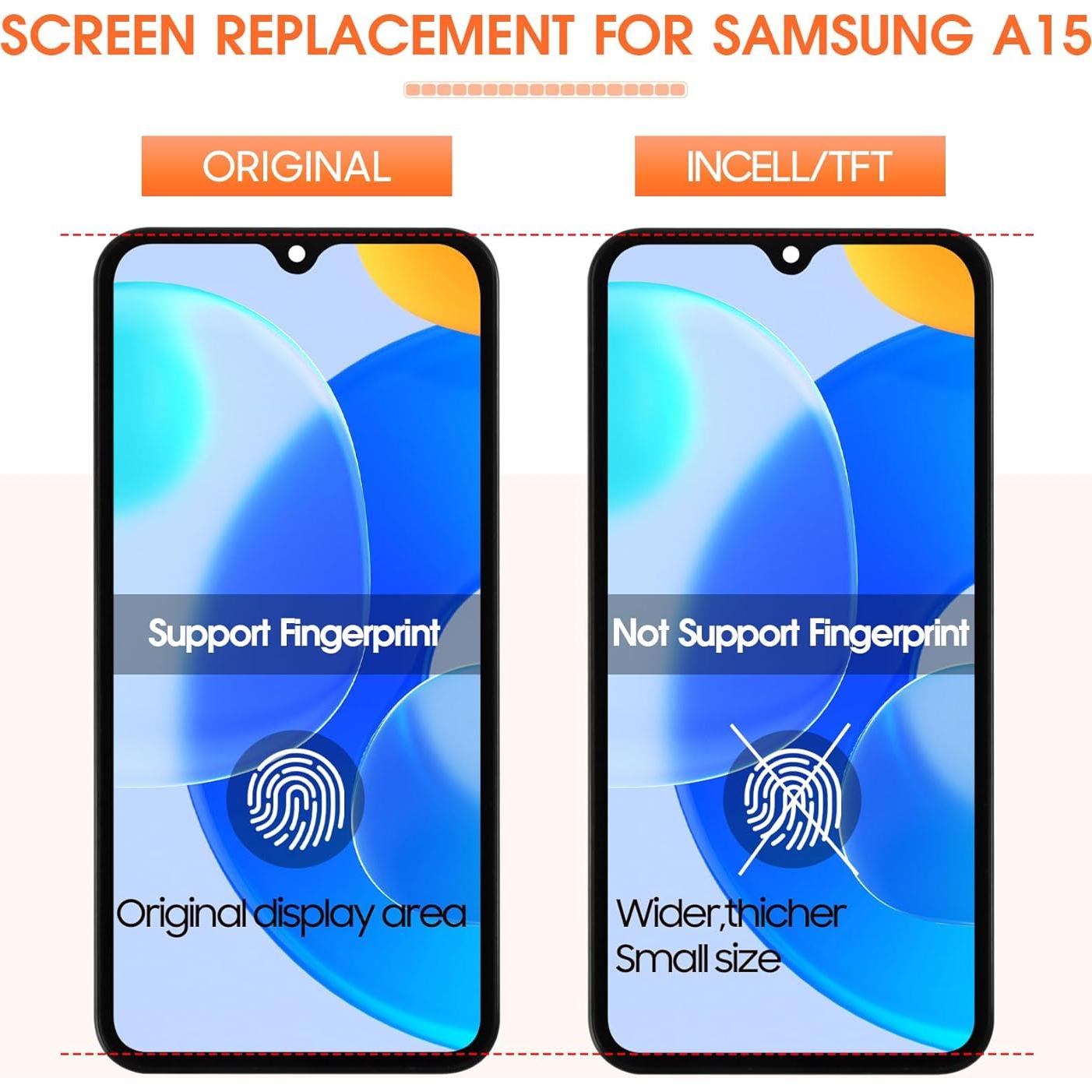 Reemplazo Pantalla LCD INCELL Samsung Galaxy A15 5G Negra