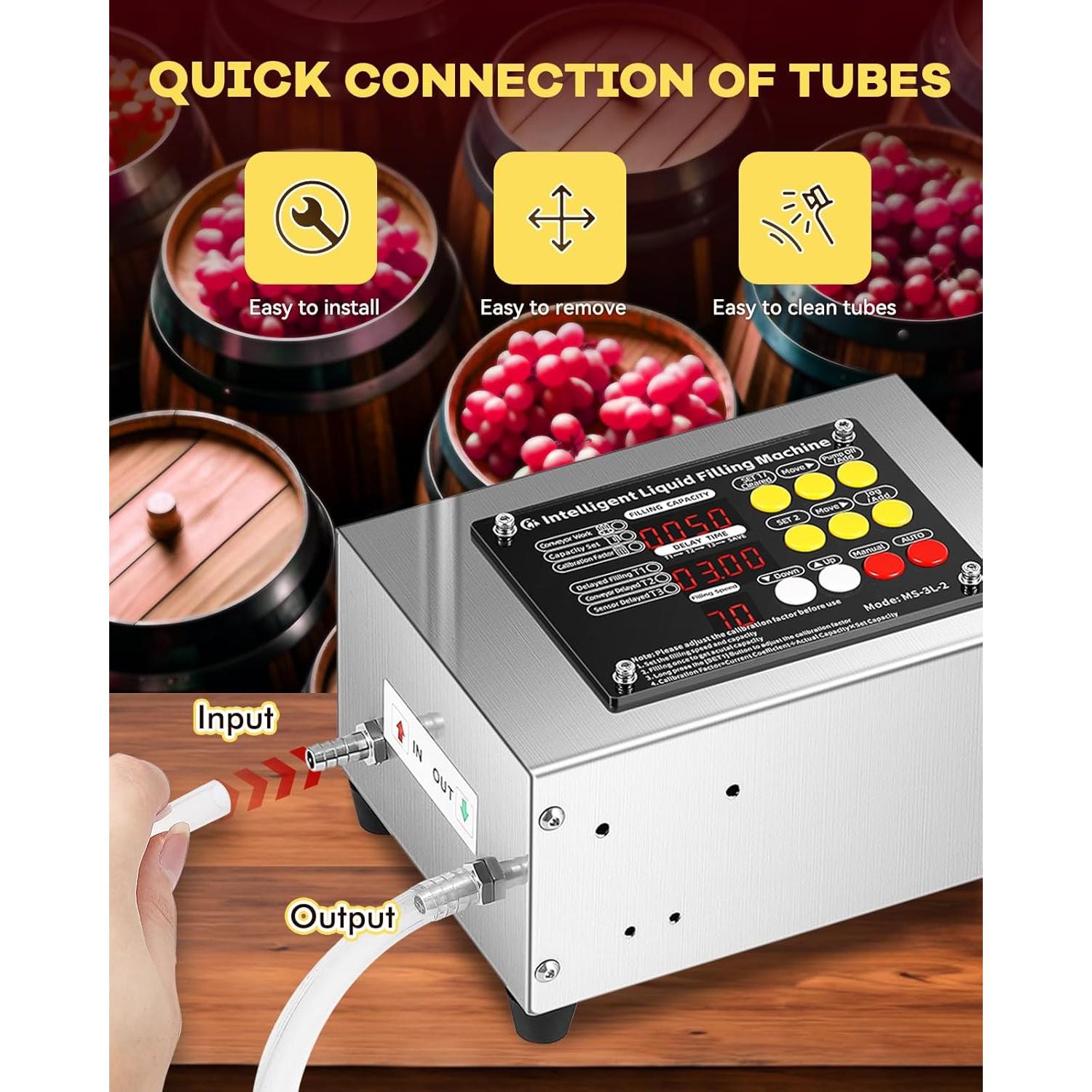 Máquina de Llenado de Líquidos Moonshan MS-3L-2 1-3 L