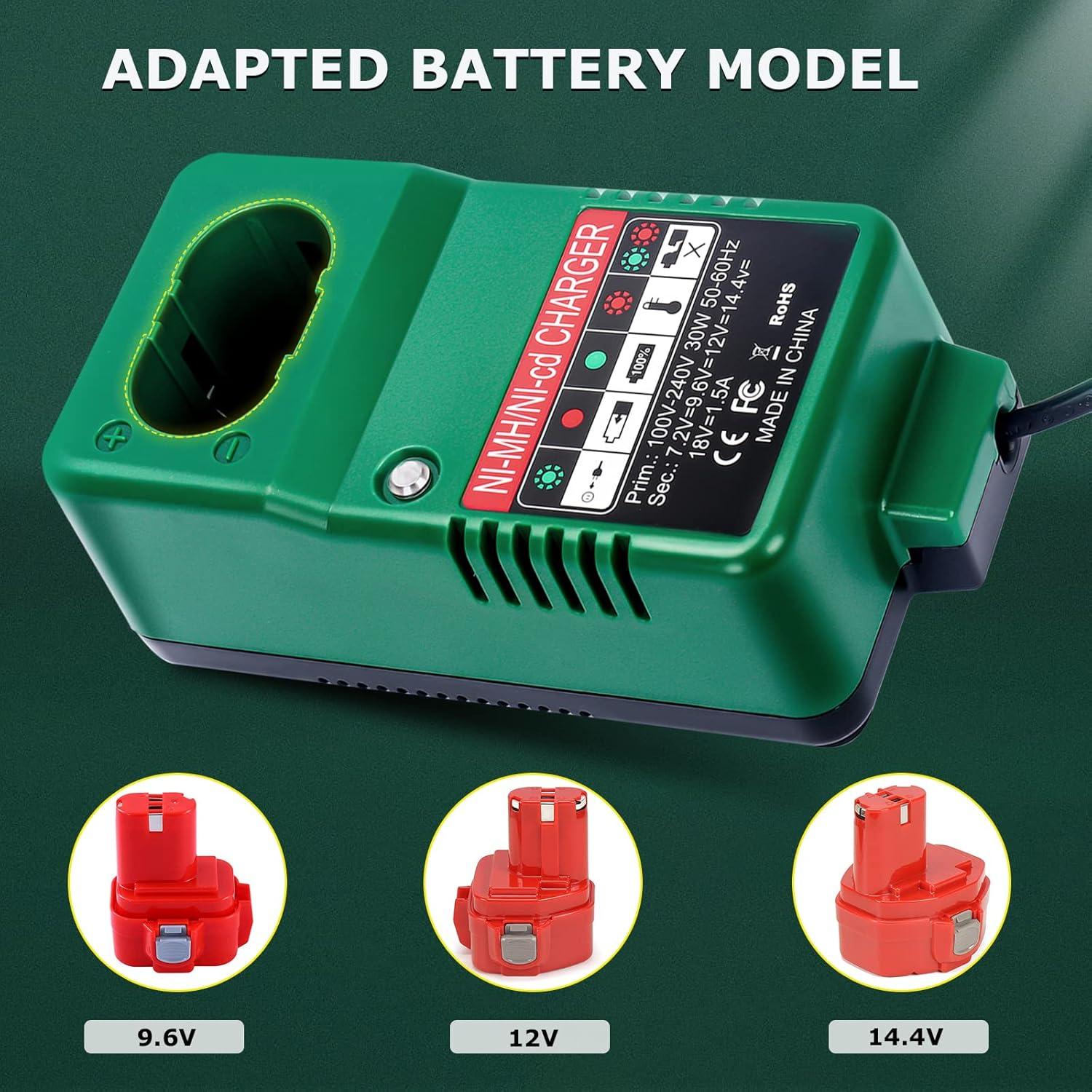 Cargador de Batería Makita DC1804 DC1414 7.2V-14.4V Ni-CD Ni-MH