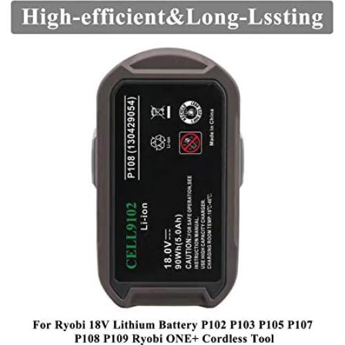 Combo Batería 18V 5.0Ah y Cargador P118B Ryobi Cell9102