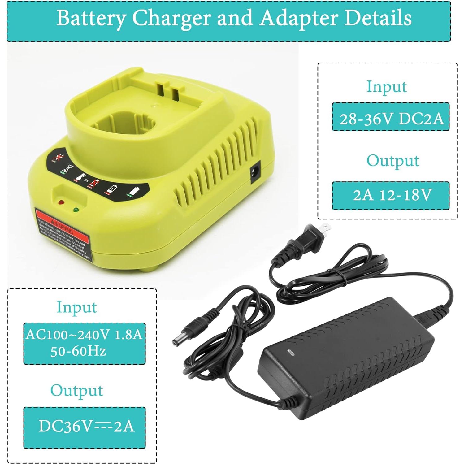 Combo Batería 18V 5.0Ah y Cargador P118B Ryobi Cell9102