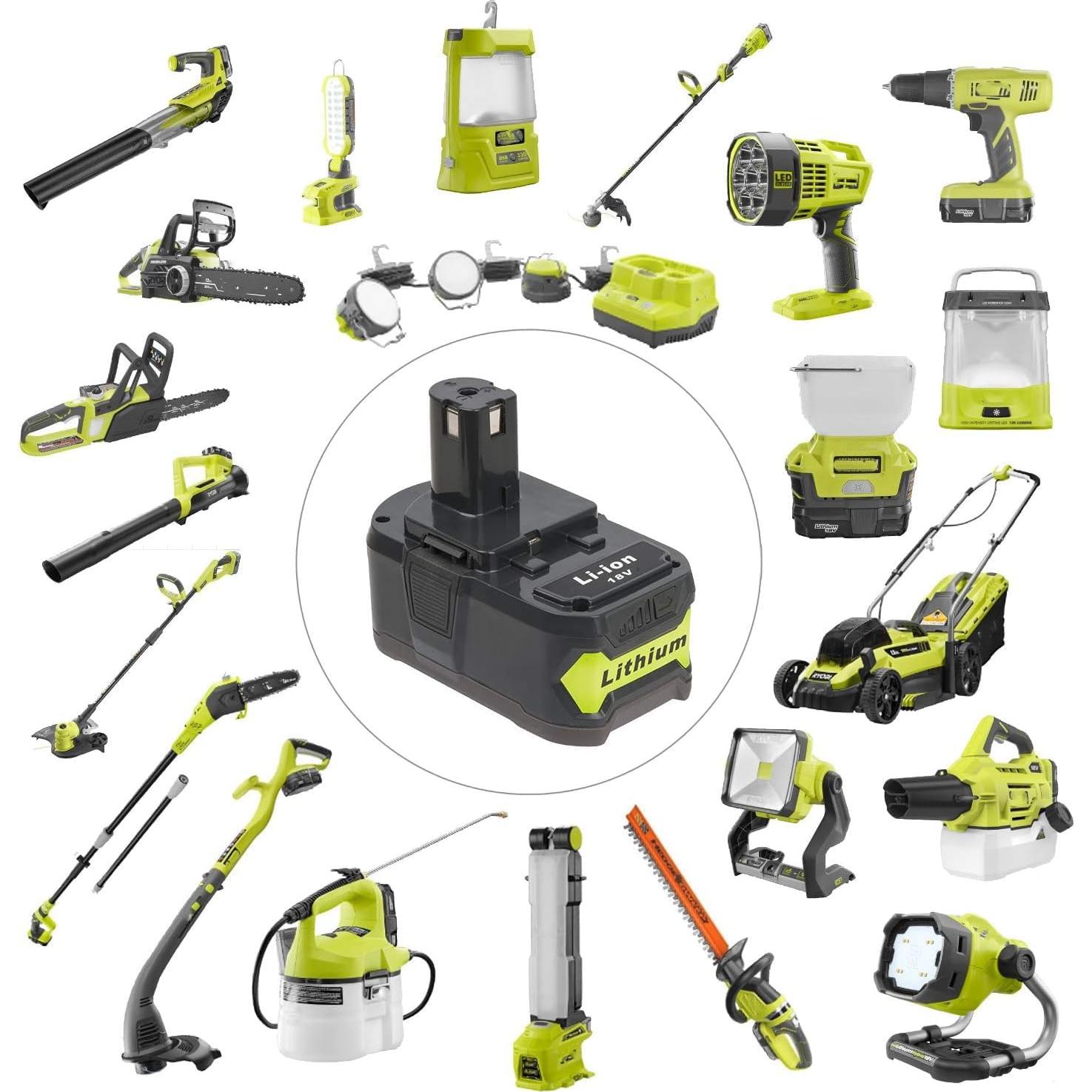 Combo Batería 18V 5.0Ah y Cargador P118B Ryobi Cell9102