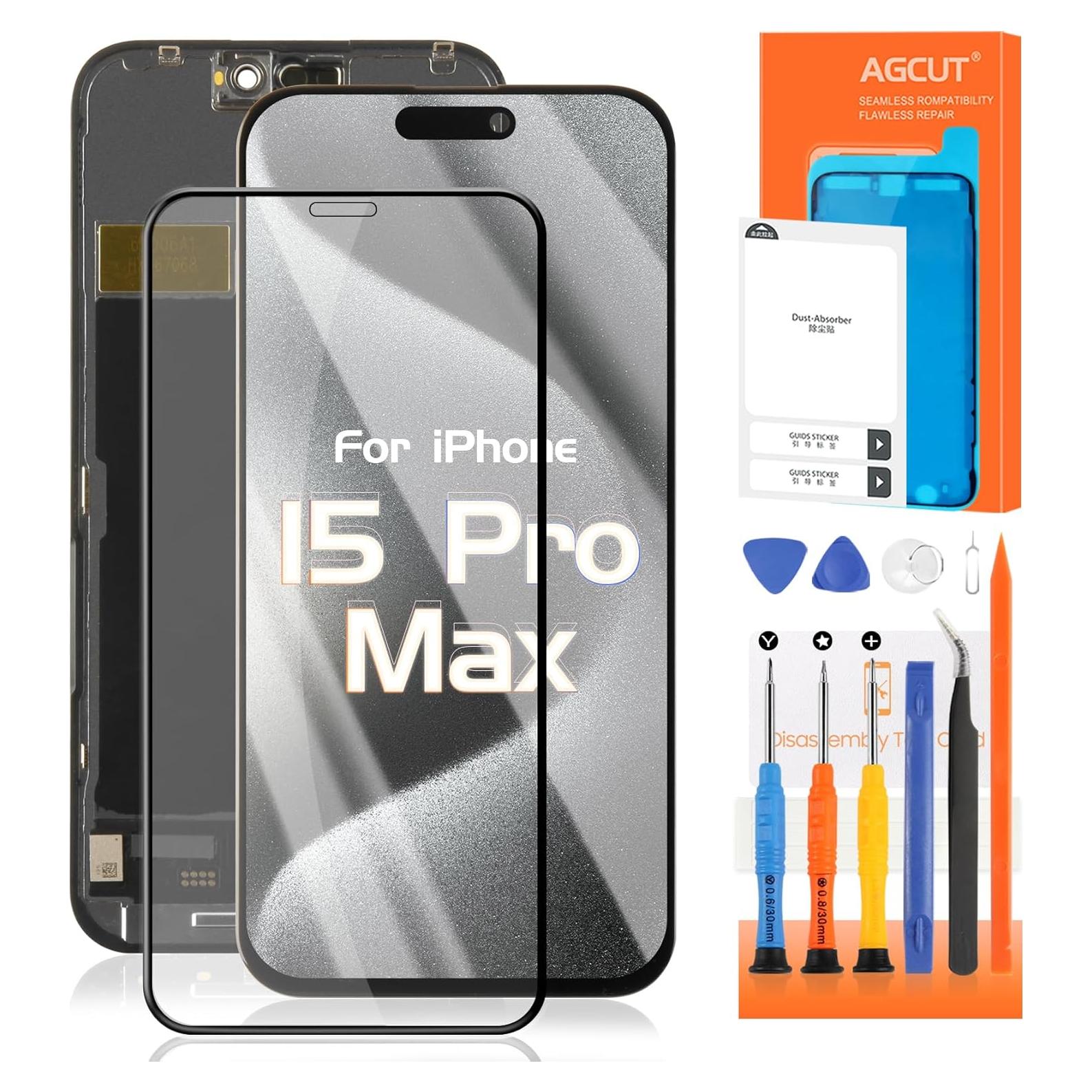 Reemplazo Pantalla LCD iPhone 15 Pro Max AGCUT 6.7" Negro