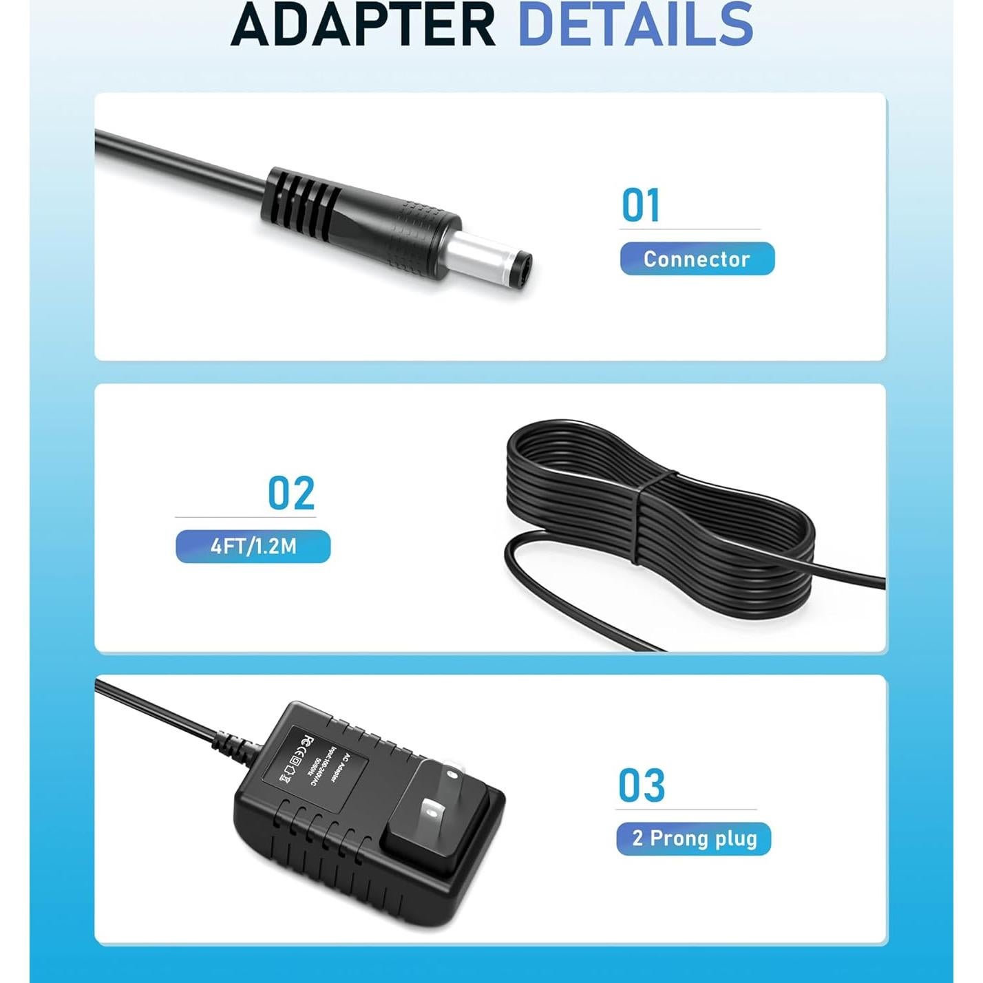 Adaptador AC/DC Beudsa ChargN 13V para HK-H1-A13 y más