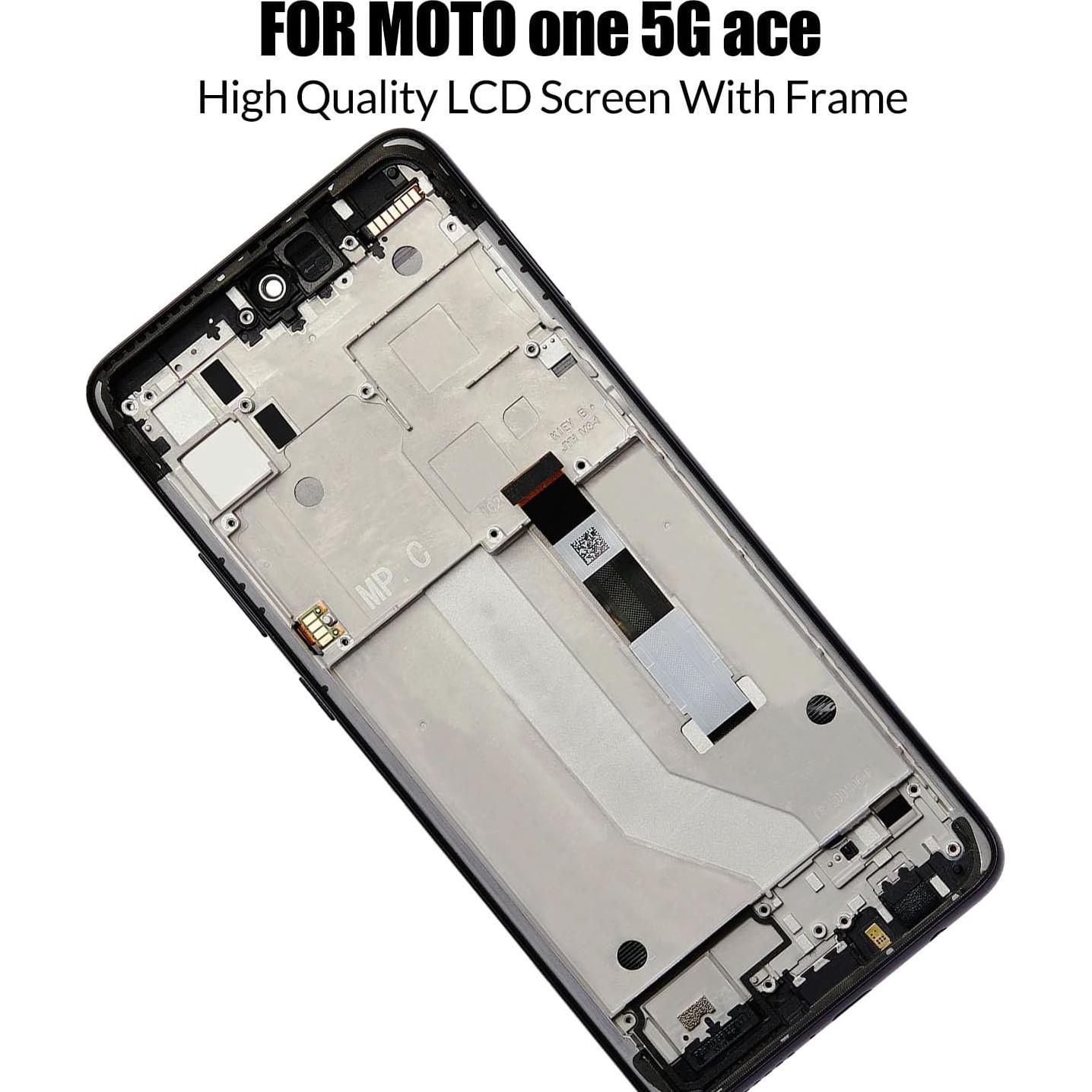 Pantalla LCD Reemplazo Motorola Moto One 5G Ace con Marco