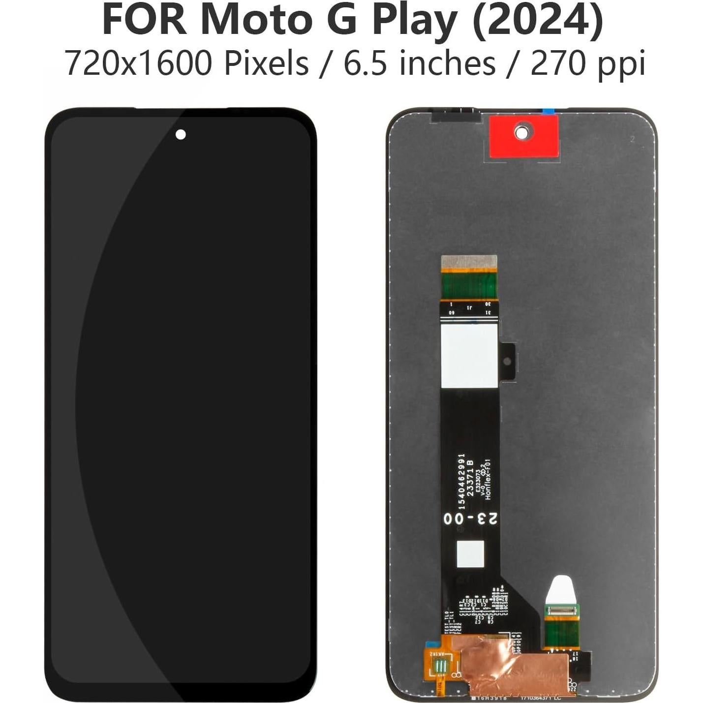 Pantalla LCD Reemplazo para Motorola Moto G Play 2024 Negro