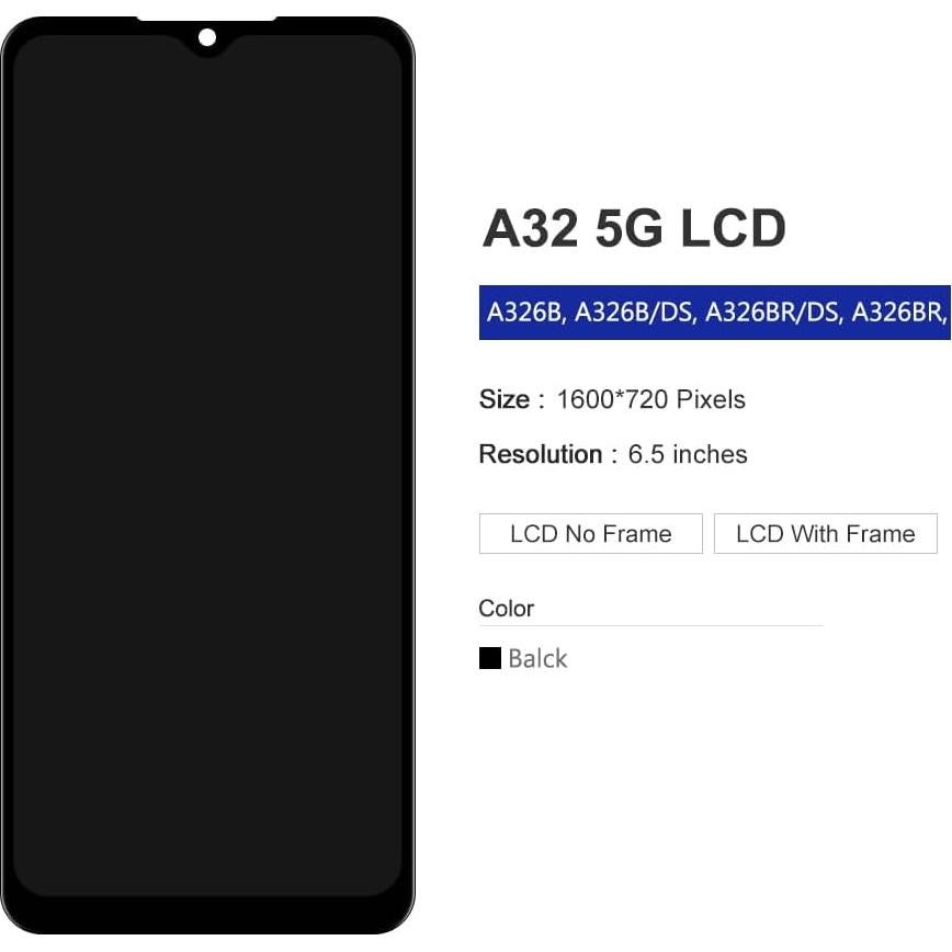 Reemplazo Pantalla LCD Samsung Galaxy A32 5G con Marco