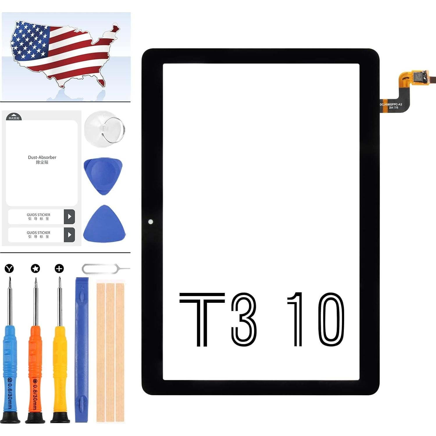 Reemplazo Pantalla Táctil Huawei MediaPad T3 10 Negro 24.4cm