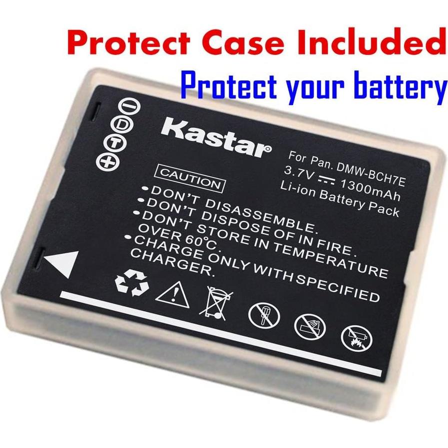 Batería Kastar 3-Pack para Panasonic DMW-BCH7 Compatible
